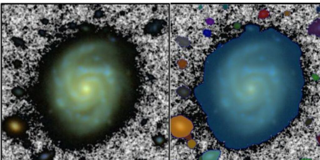 AI revolutionises the way we measure the size of galaxies. Credit: J. Vega-Ferrero, F. Buitrago, J. Fernández-Iglesias, S. Raji, B. Sahelices, and H. Domínguez Sánchez